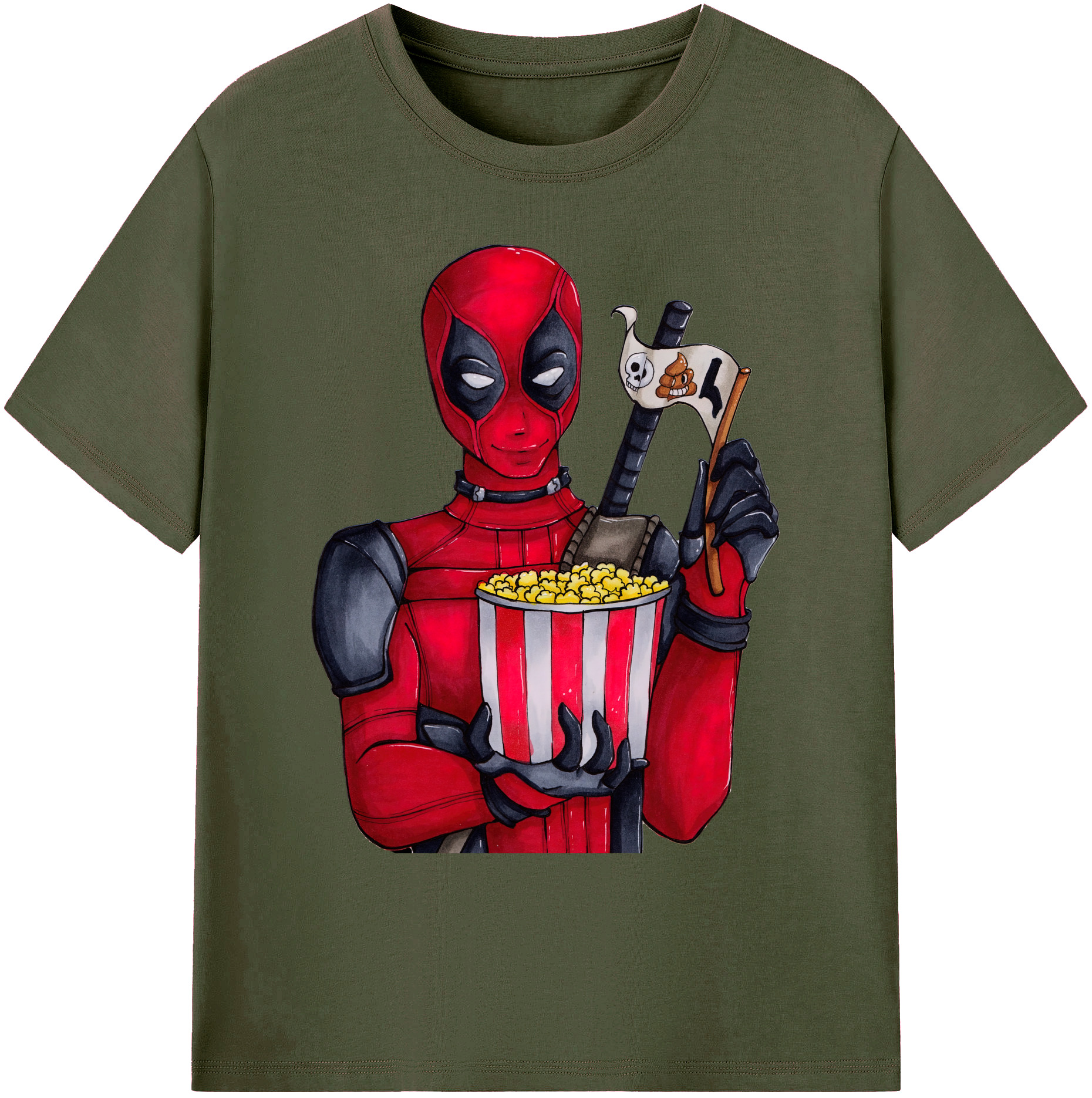（画像用） Deadpool デッドプール 綿100％ メンズ半袖Tシャツ｜肌触りやわらか＆通気性